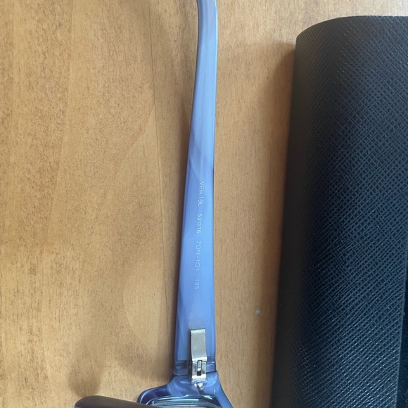 Prada eyeglasses with Prada case. Plum tortoise color - Picture 3 of 5